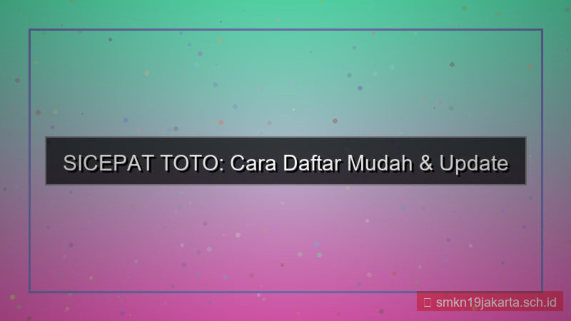 gambar SICEPAT TOTO whatsapp broadcast daftar
