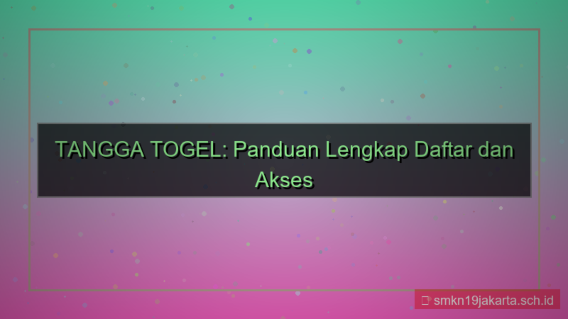 TANGGA TOGEL customer service daftar