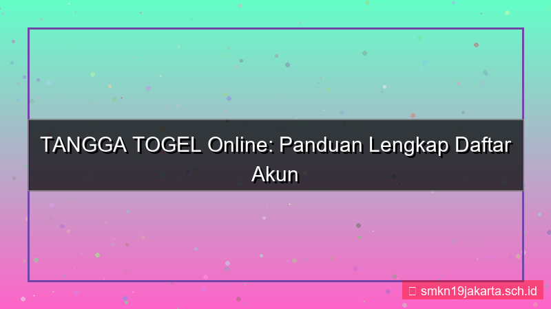 gambar TANGGA TOGEL daftar akun baru online