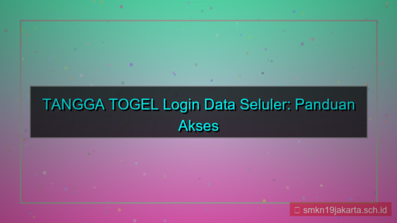 gambar TANGGA TOGEL data seluler login