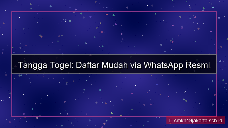 ilustrasi TANGGA TOGEL link whatsapp daftar