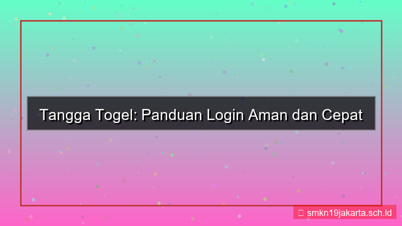 ilustrasi TANGGA TOGEL poster panduan login