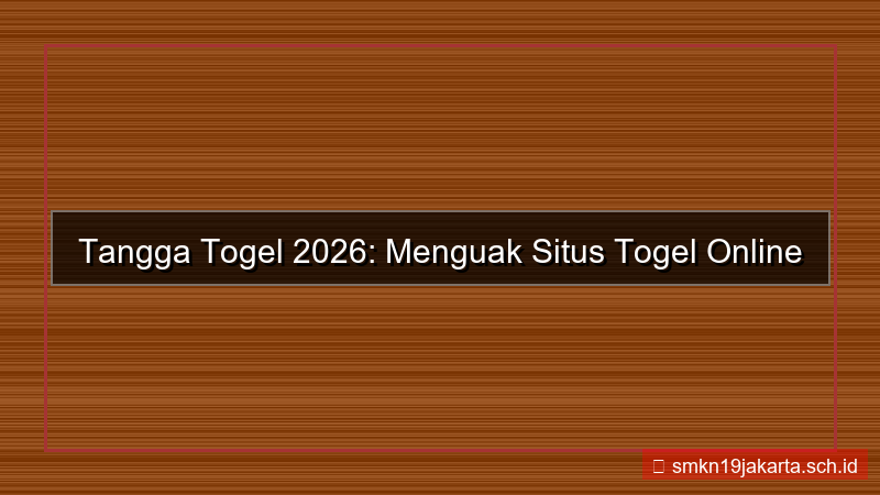 TANGGA TOGEL tanggatogel favorit 2026