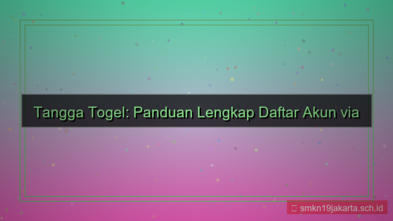 tampilan TANGGA TOGEL whatsapp otp daftar