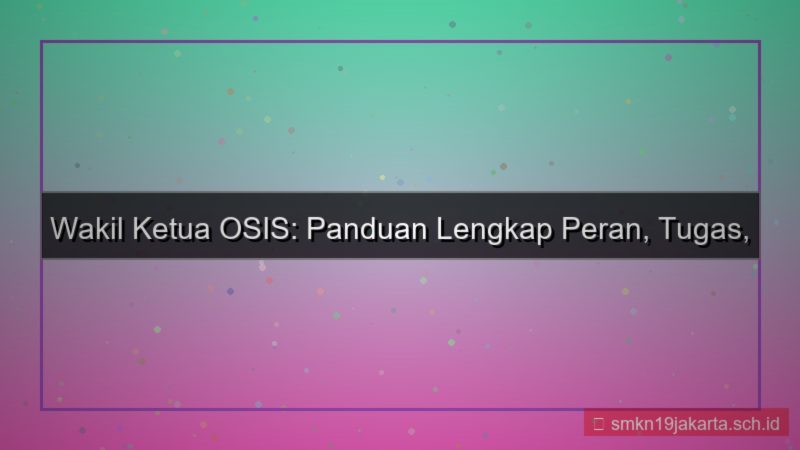 tampilan wakil ketua osis