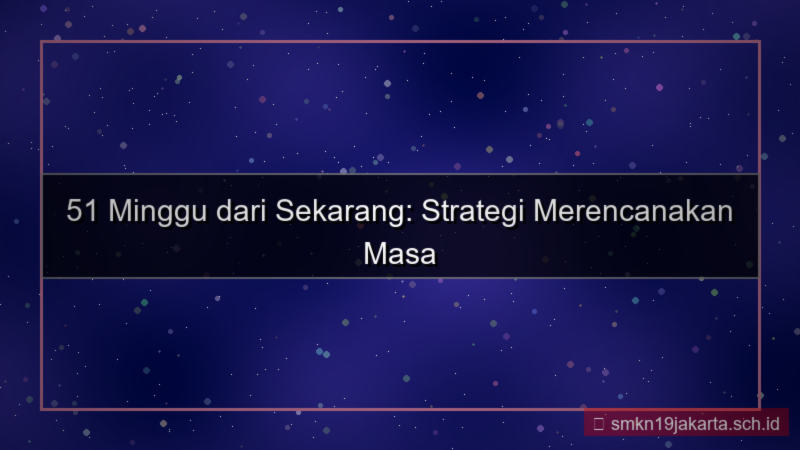 desain 51 minggu dari sekarang