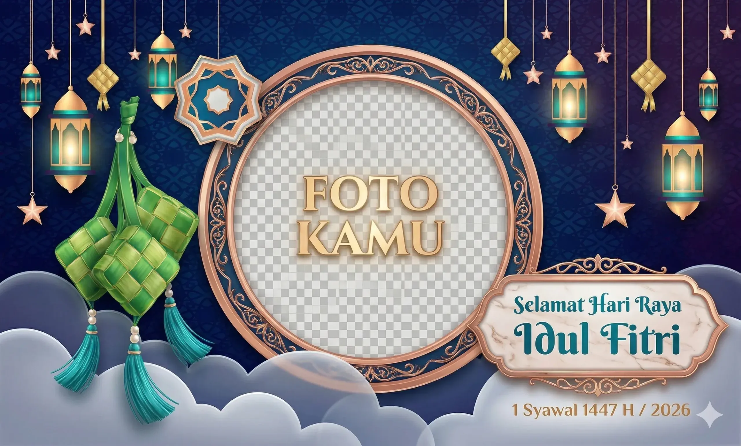 Download 50 Twibbon Idul Fitri 2026 Gratis
