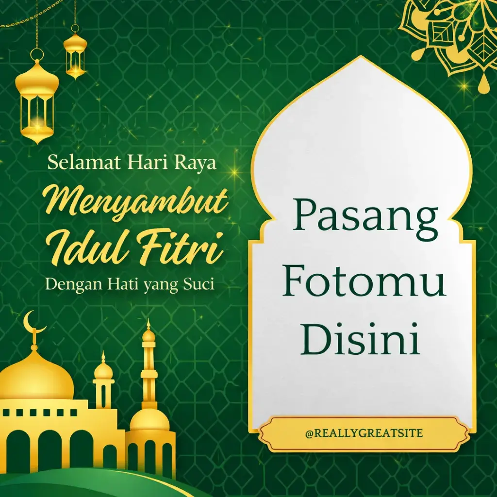 Twibbon Idul Fitri Hijau