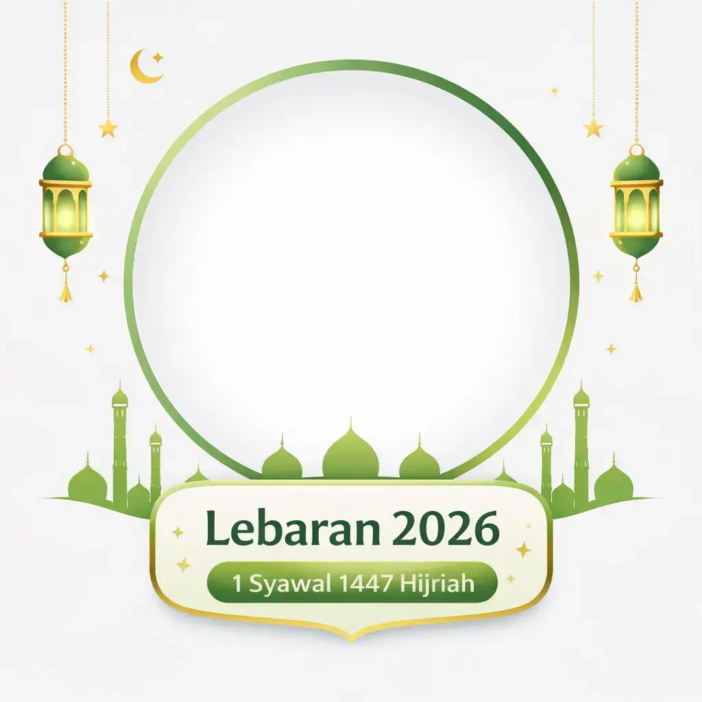Twibbon Lebaran Minimalis 2026
