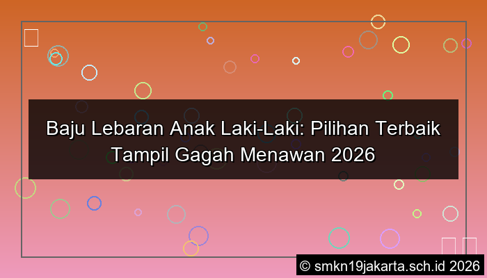 baju lebaran anak laki laki