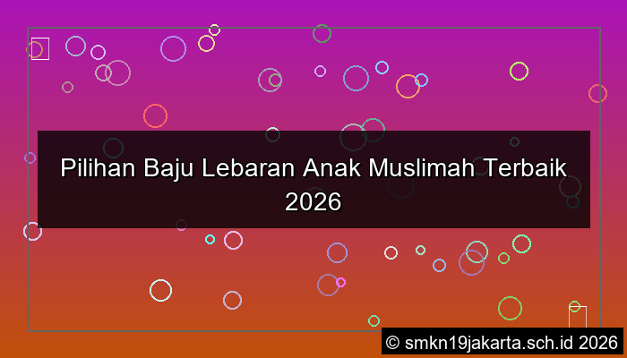 baju lebaran anak muslim