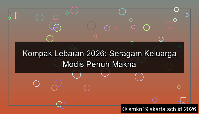 grafik baju lebaran keluarga seragam