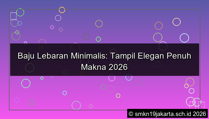 baju lebaran minimalis