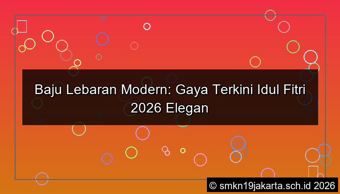 visual baju lebaran modern