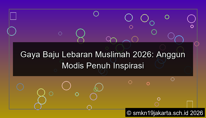 baju lebaran muslimah