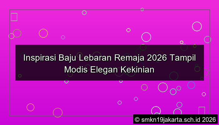 desain baju lebaran remaja