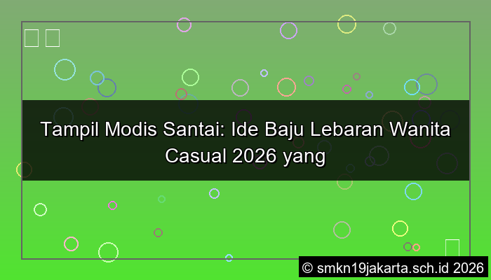 gambar baju lebaran wanita casual