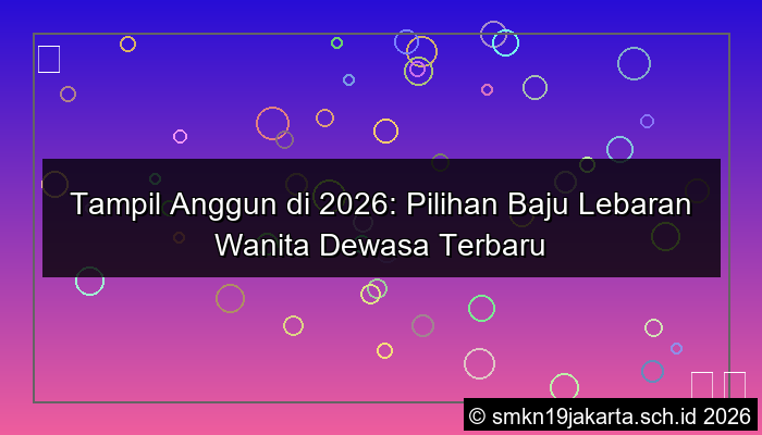 ilustrasi baju lebaran wanita dewasa