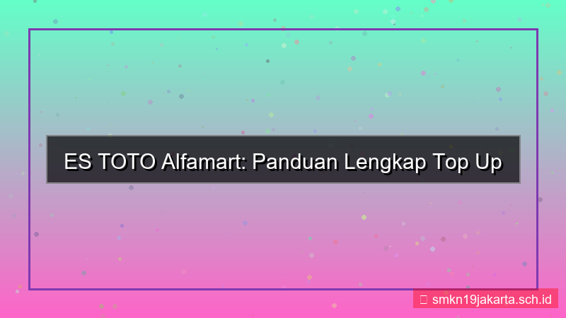 ES TOTO alfamart top up estoto