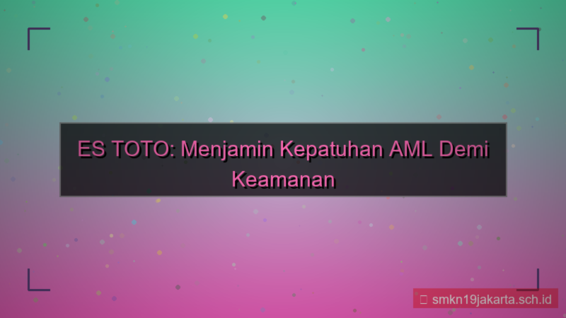 ES TOTO aml compliance estoto