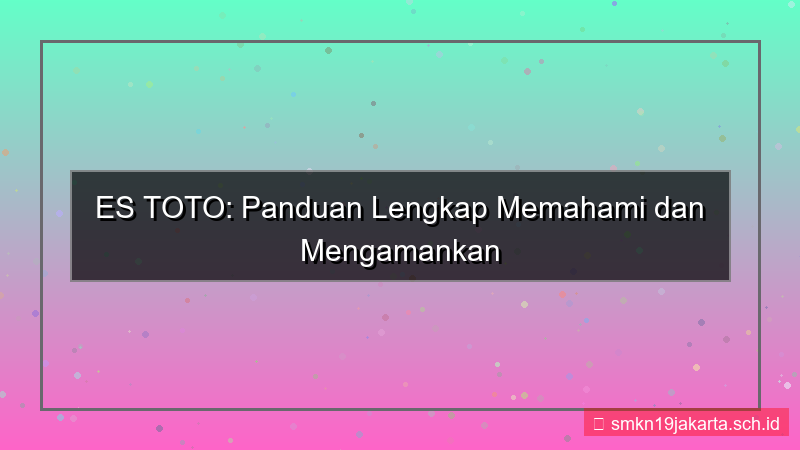 konten ES TOTO catatan akses akun