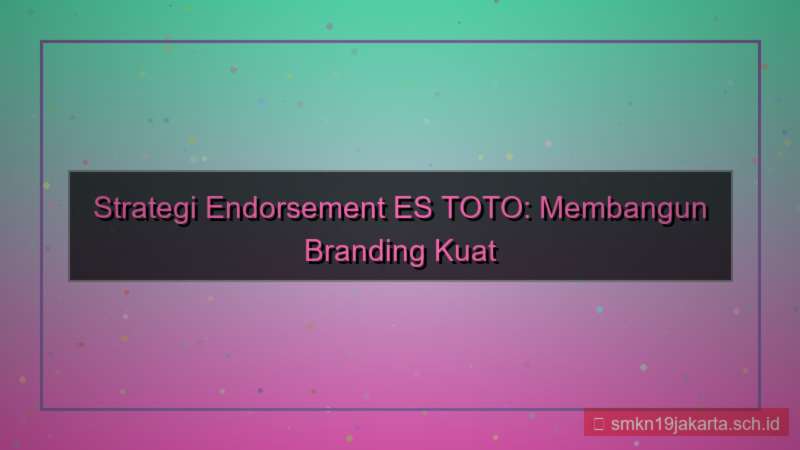 visual ES TOTO endorsment estoto