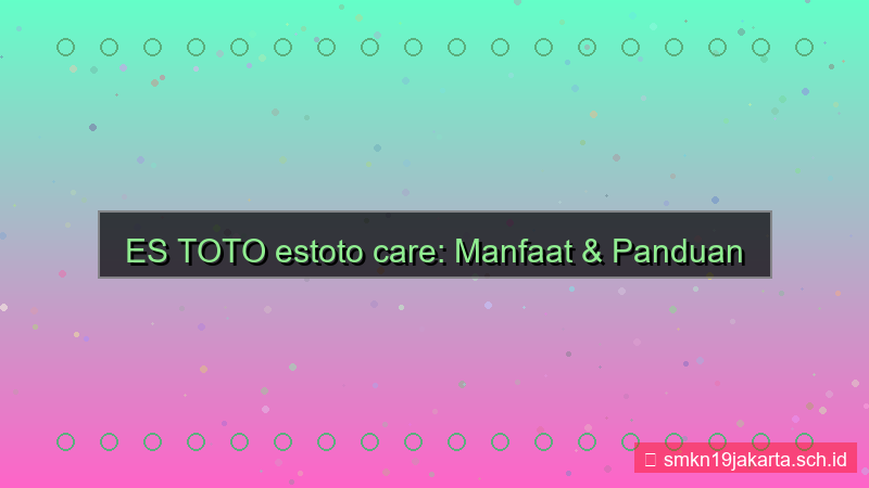 ES TOTO estoto care