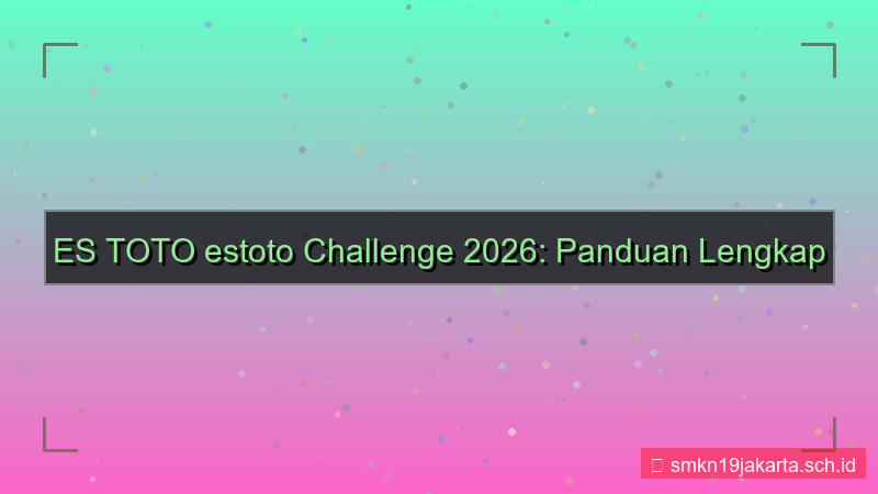 visual ES TOTO estoto challenge 2026