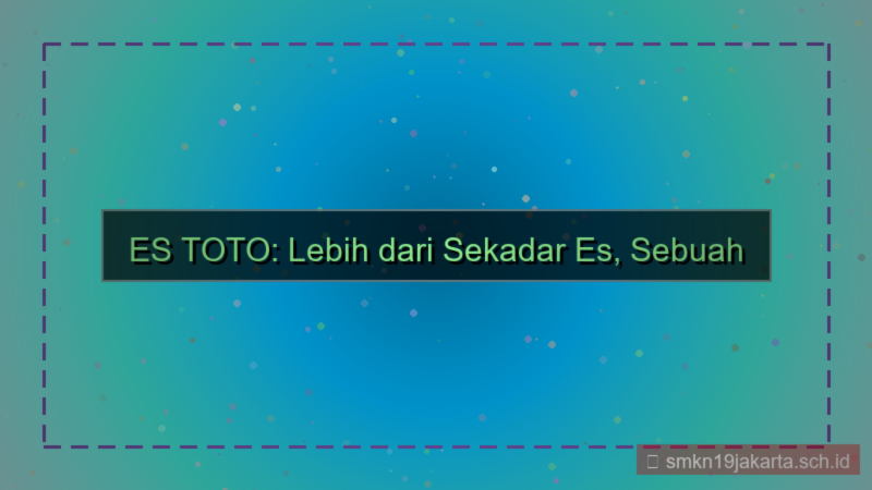 desain ES TOTO hashtag estoto