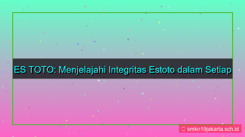 ES TOTO integritas estoto