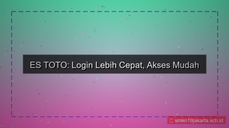 visual ES TOTO pengurangan langkah login