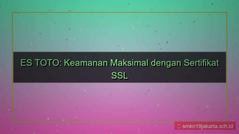 ES TOTO sertifikat ssl valid