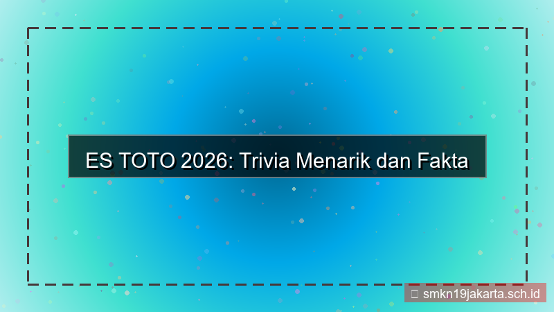 ES TOTO trivia estoto 2026
