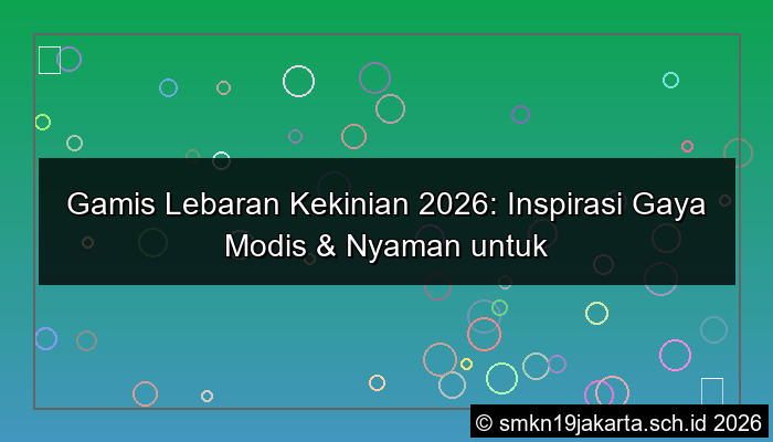 grafik gamis lebaran kekinian