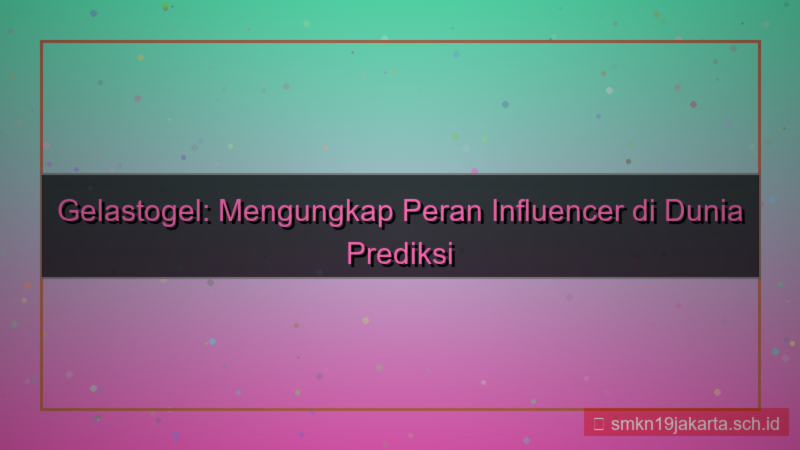 visual GELAS TOGEL influencer gelastogel