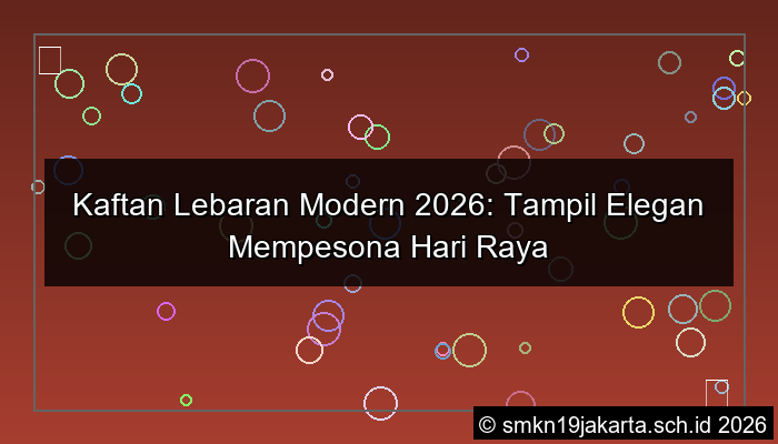 grafik kaftan lebaran modern