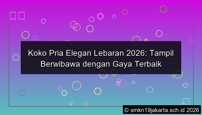 gambar koko pria elegan lebaran