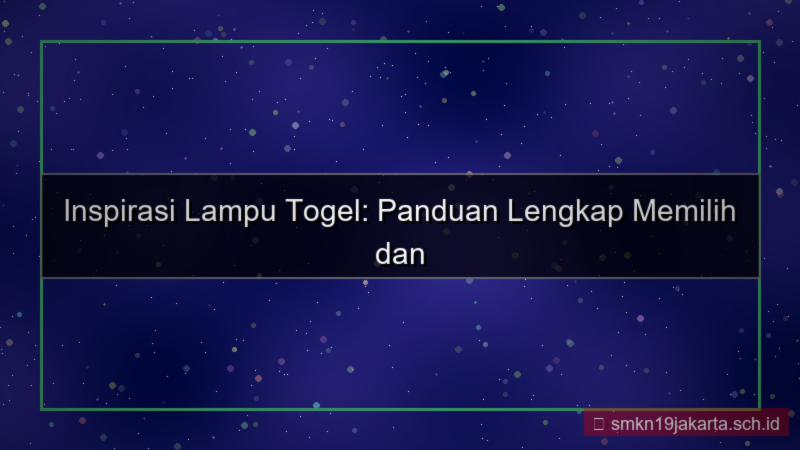 gambar LAMPU TOGEL inspirasi lamputogel