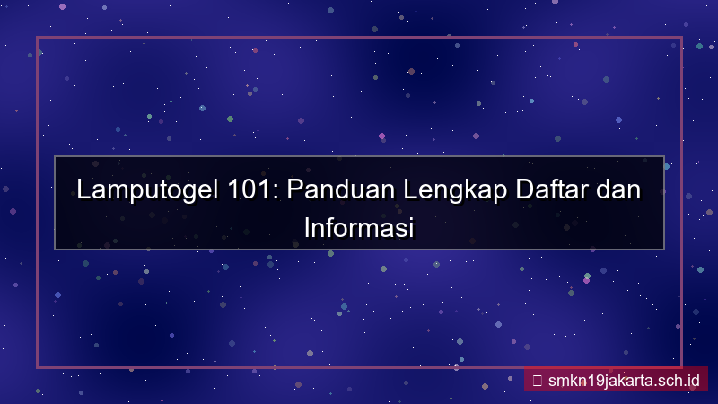 gambar LAMPU TOGEL lamputogel 101 daftar