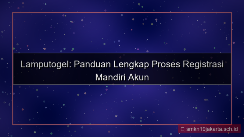 tampilan LAMPU TOGEL mandiri registrasi lamputogel