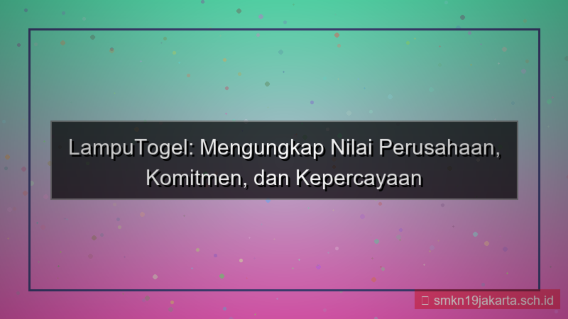 gambar LAMPU TOGEL nilai perusahaan lamputogel