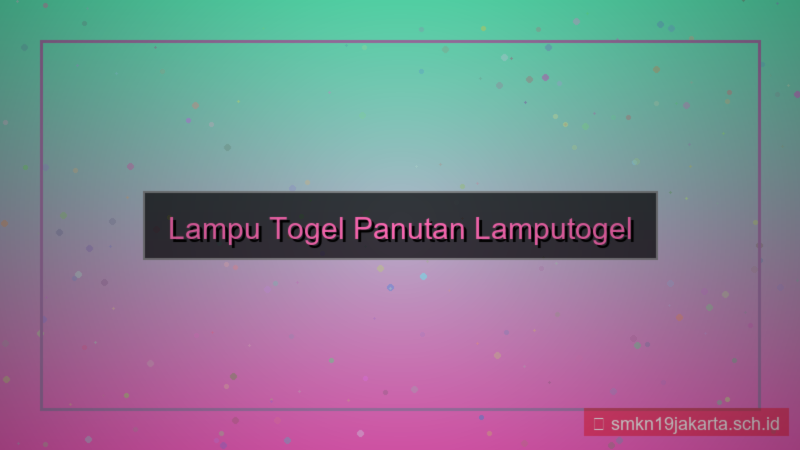 gambar LAMPU TOGEL panutan lamputogel