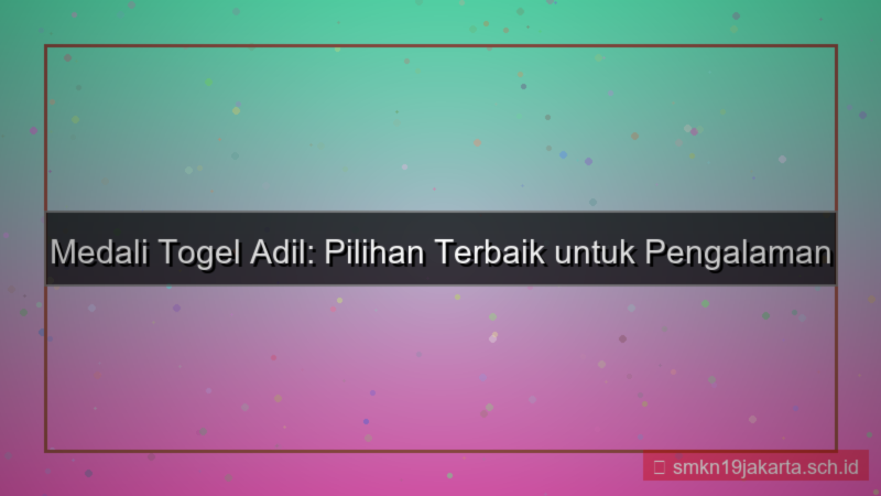 desain MEDALI TOGEL adil medalitogel