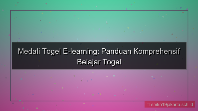 visual MEDALI TOGEL e learning medalitogel