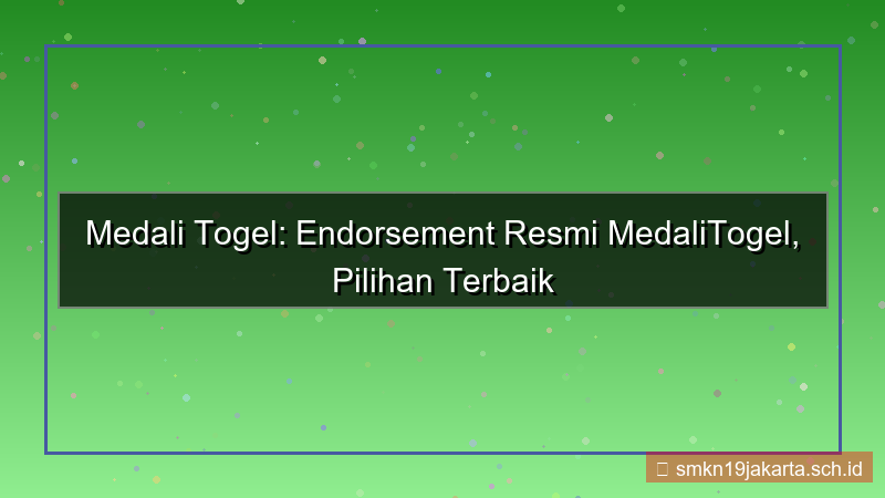 desain MEDALI TOGEL endorsment medalitogel