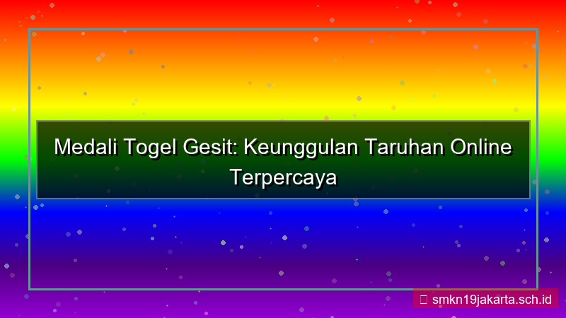 ilustrasi MEDALI TOGEL gesit medalitogel