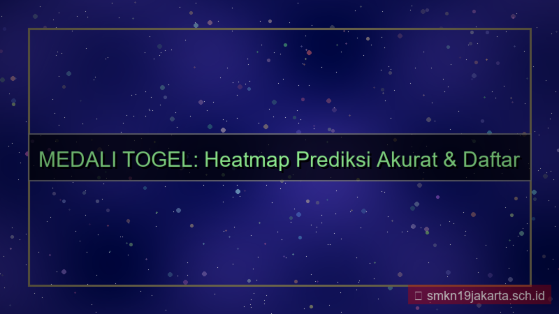 tampilan MEDALI TOGEL heatmap daftar medalitogel