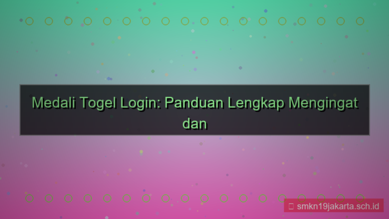 konten MEDALI TOGEL ingat saya login
