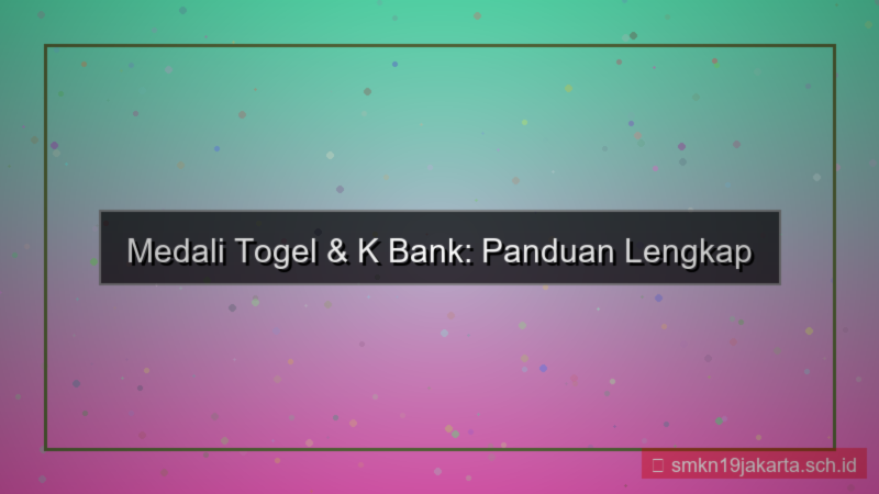gambar MEDALI TOGEL k bank medalitogel