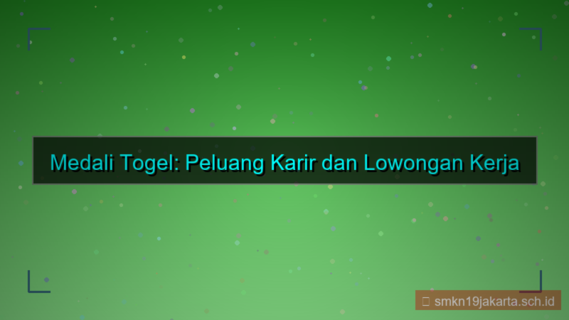 tampilan MEDALI TOGEL lowongan kerja medalitogel